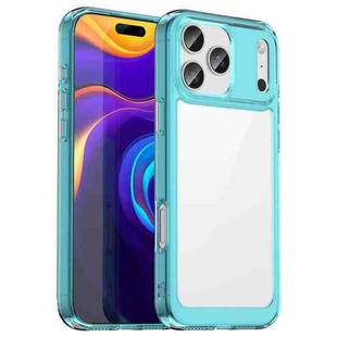 For iPhone 17 Pro Max Colorful Series Acrylic + TPU Phone Case(Transparent Blue)