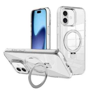 For iPhone 17 Kalebol MagSafe Holder Simple Clear TPU Phone Case(Transparent)