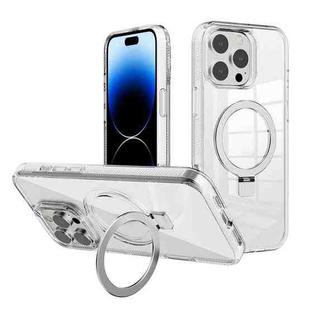 For iPhone 14 Pro Max Kalebol MagSafe Holder Simple Clear TPU Phone Case(Transparent)