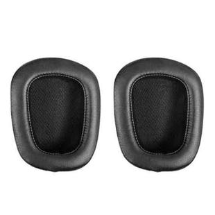 2pcs Insert Replacement Earpads For Logitech G533 / G633 / G635 / G933 / G935, Material:Protein Leather(Black)