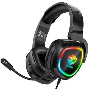 ONIKUMA S22 RGB Head-mounted Wired Gaming Earphone(Black)