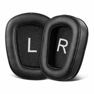1 Pair Printing Insert Replacement Earpads For Logitech G533 / G633 / G635 / G933 / G935, Material:Protein Leather(Black Mesh)