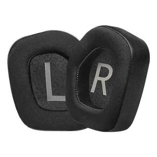 For Alienware AW988 1 Pair Ice Silk Cloth Ice Feeling Snap-on Type Earphone Covers(Black)