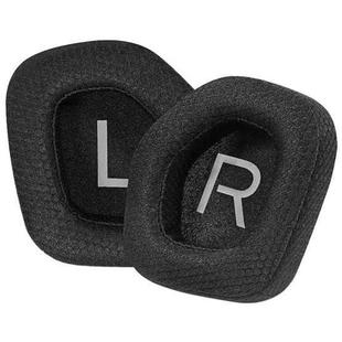 For Alienware AW988 1 Pair Football Net Ice Feeling Snap-on Type Earphone Covers(Black)