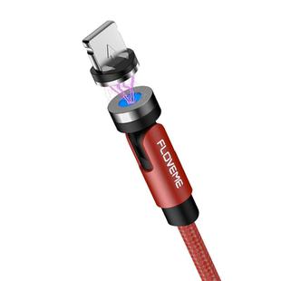 FLOVEME YXF212901 2.1A 8 Pin 360 Degree Rotation Braided Magnetic Charging Cable, Length: 1m(Red)