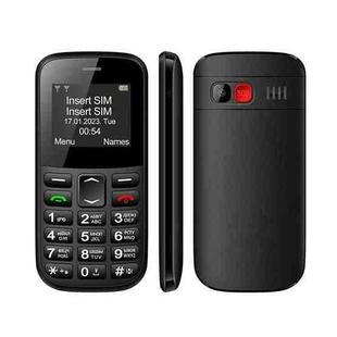 MXMID B210 Keypad Phone, 1.77 inch SC6531E, LED Flashlight, Big Keyboard Big Fonts, SOS, Network: 2G, Dual SIM, Plug:UK Plug(Black)