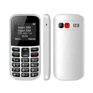 MXMID B210 Keypad Phone, 1.77 inch SC6531E, LED Flashlight, Big Keyboard Big Fonts, SOS, Network: 2G, Dual SIM, Plug:AU Plug(White)
