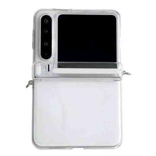 For Huawei Pura X Side Buckle Axis Transparent Phone Case