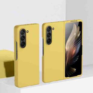 For Samsung Galaxy Z Fold5 Kalebol Ultra-thin Shockproof PC Phone Case(Yellow)
