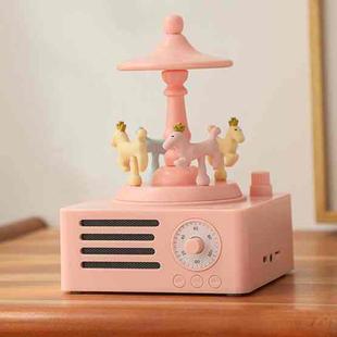 T15 Carousel Bluetooth Mini Wireless Smart Speaker(Pink)