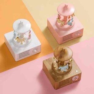T15 Carousel Bluetooth Mini Wireless Smart Speaker(White)