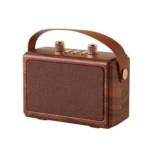 H1 Portable Outdoor Bluetooth Wireless Smart Speaker with Microphone(Wood Grain)