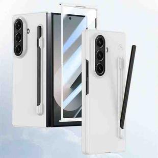 For Samsung Galaxy Z Fold7 5G Integrated Skin Feel PC Phone Case with Pen / Pen Box(White)