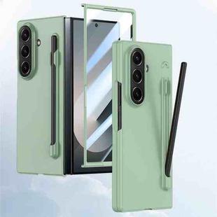 For Samsung Galaxy Z Fold7 5G Integrated Skin Feel PC Phone Case with Pen / Pen Box(Light Green)
