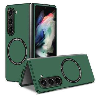 For Samsung Galaxy Z Fold5 Kalebol MagSafe Shockproof Frosted PC Phone Case(Green)