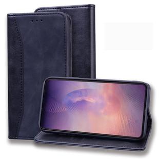 For Samsung Galaxy Note20 Business Stitching Horizontal Flip Leather Case with Double Folding & Bracket & Card Slots & Photo Frame & Wallet(Black)