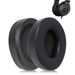 2 Pack Protein Leather Ice Silk Cloth Earphone Replacement Earpads Pads For Philips SHP9500(Black)
