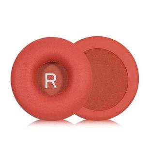 1 Pair Protein Leather Earphone Replacement Earpads Pads For Philips TAH4105(Red)