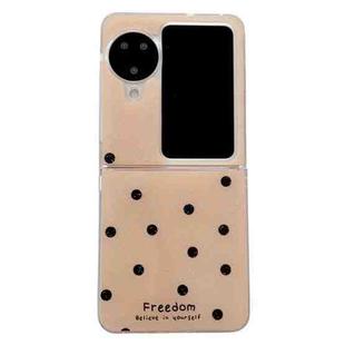 For OPPO Find N3 Flip Glitter Powder Dots Pattern Phone Case(Gold)