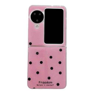 For OPPO Find N3 Flip Glitter Powder Dots Pattern Phone Case(Rose Red)