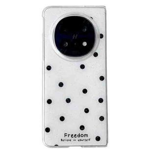 For OPPO Find N5 Glitter Powder Dots Pattern Phone Case(White)