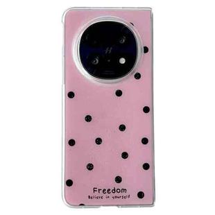 For OPPO Find N5 Glitter Powder Dots Pattern Phone Case(Rose Red)
