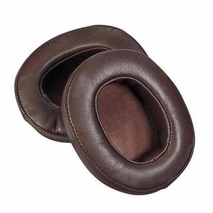 For DENON AH-MM400 2pcs Insert Lambskin Replacement Earpads(Brown)