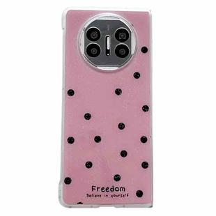 For Huawei Mate X3 / X5 Glitter Powder Dots Pattern Phone Case(Rose Red)