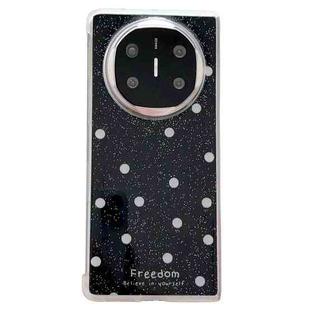 For Huawei Mate X6 Glitter Powder Dots Pattern Phone Case(Black)