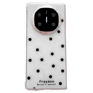 For Huawei Mate X6 Glitter Powder Dots Pattern Phone Case(White)