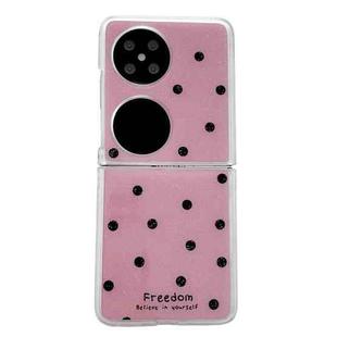 For Huawei Pocket 2 Glitter Powder Dots Pattern Phone Case(Rose Red)