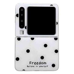 For Huawei Pura X Glitter Powder Dots Pattern Phone Case(White)
