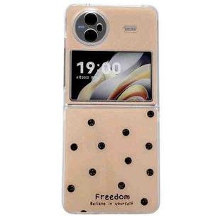 For vivo X Flip Glitter Powder Dots Pattern Phone Case(Gold)
