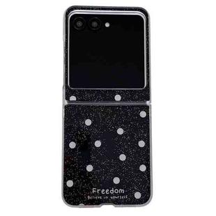 For Motorola Razr 60 / Razr 50 Glitter Powder Dots Pattern Phone Case(Black)