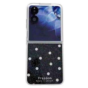 For Xiaomi Mix Flip Glitter Powder Dots Pattern Phone Case(Black)