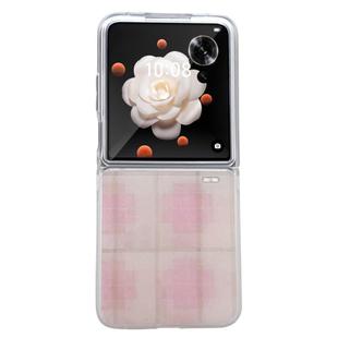 For Honor Magic V Flip Glitter Powder Dots Pattern Phone Case(Pink)