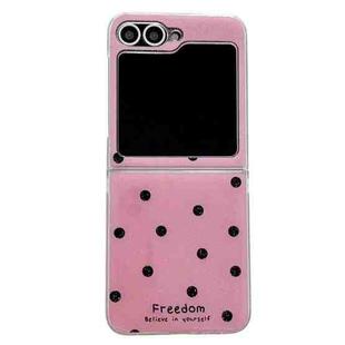 For Samsung Galaxy Z Flip6 Glitter Powder Dots Pattern Phone Case(Rose Red)