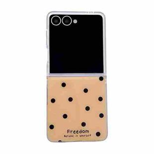 For Samsung Galaxy Z Flip7 5G Glitter Powder Dots Pattern Phone Case(Gold)