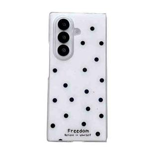 For Samsung Galaxy Z Fold7 5G Glitter Powder Dots Pattern Phone Case(White)