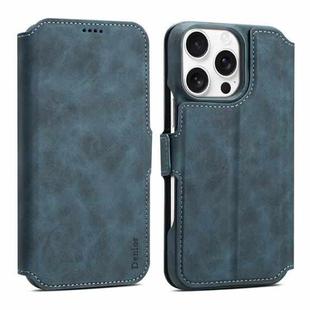 For iPhone 13 Pro Max Denior B07 MagSafe Detachable Leather Phone Case(Blue)