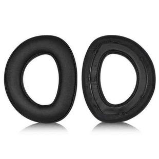 2pcs Snap-on Replacement Earpads For Sennheiser HD700, Material:Protein Leather Stitching(Black)