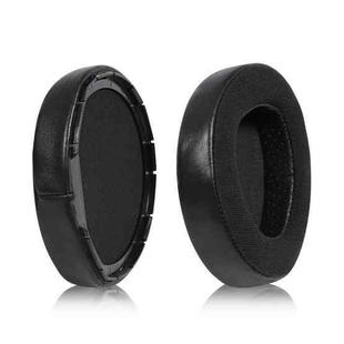2pcs Snap-on Replacement Earpads For Sennheiser HD700, Material:Lambskin + Flannel Stitching(Black)