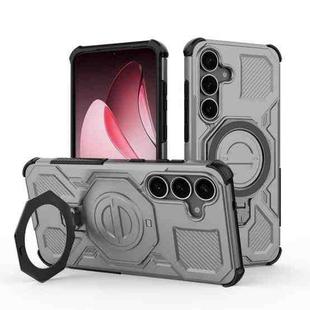 For Samsung Galaxy S25+ 5G J-20 Solid Color MagSafe Magnetic TPU+PC Phone Case(Grey)