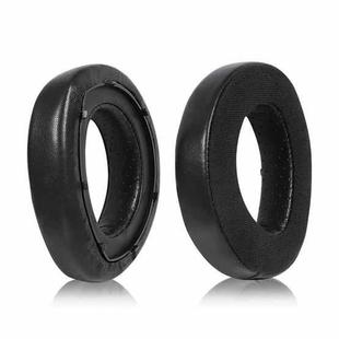 1 Pair Snap-on Replacement Earpads For Sennheiser HD800 / HD800S, Material:Lambskin + Flannel Stitching(Black)