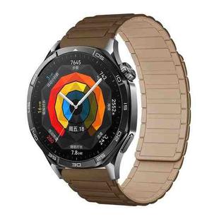 18mm Tri-beads Magnetic Silicone Watch Band(Brown Apricot)