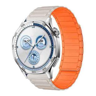 18mm Tri-beads Magnetic Silicone Watch Band(Starlight Orange)