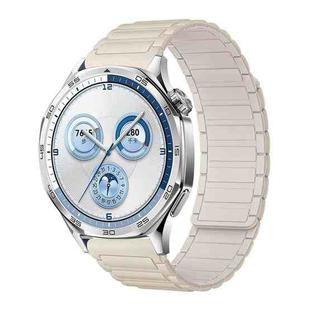 18mm Tri-beads Magnetic Silicone Watch Band(White Starlight)