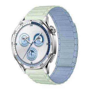 22mm Tri-beads Magnetic Silicone Watch Band(Light Mint Fog Blue)