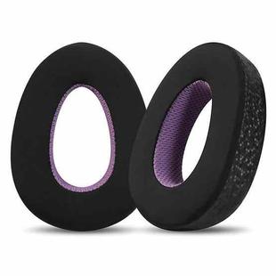 2pcs Snap-on Replacement Earpads For Sennheiser PXC550 / PXC480 / MB660, Material:Magic Ice Leather(Black Purple)