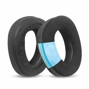 2pcs Insert Protein Leather Ice Silk Cloth Replacement Earpads For Sennheiser GSP370 / GSP300 / GSP350 / GSP305 / GSP301(Black)